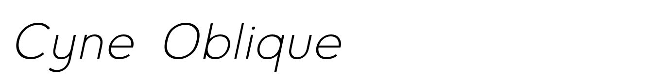 Cyne Oblique